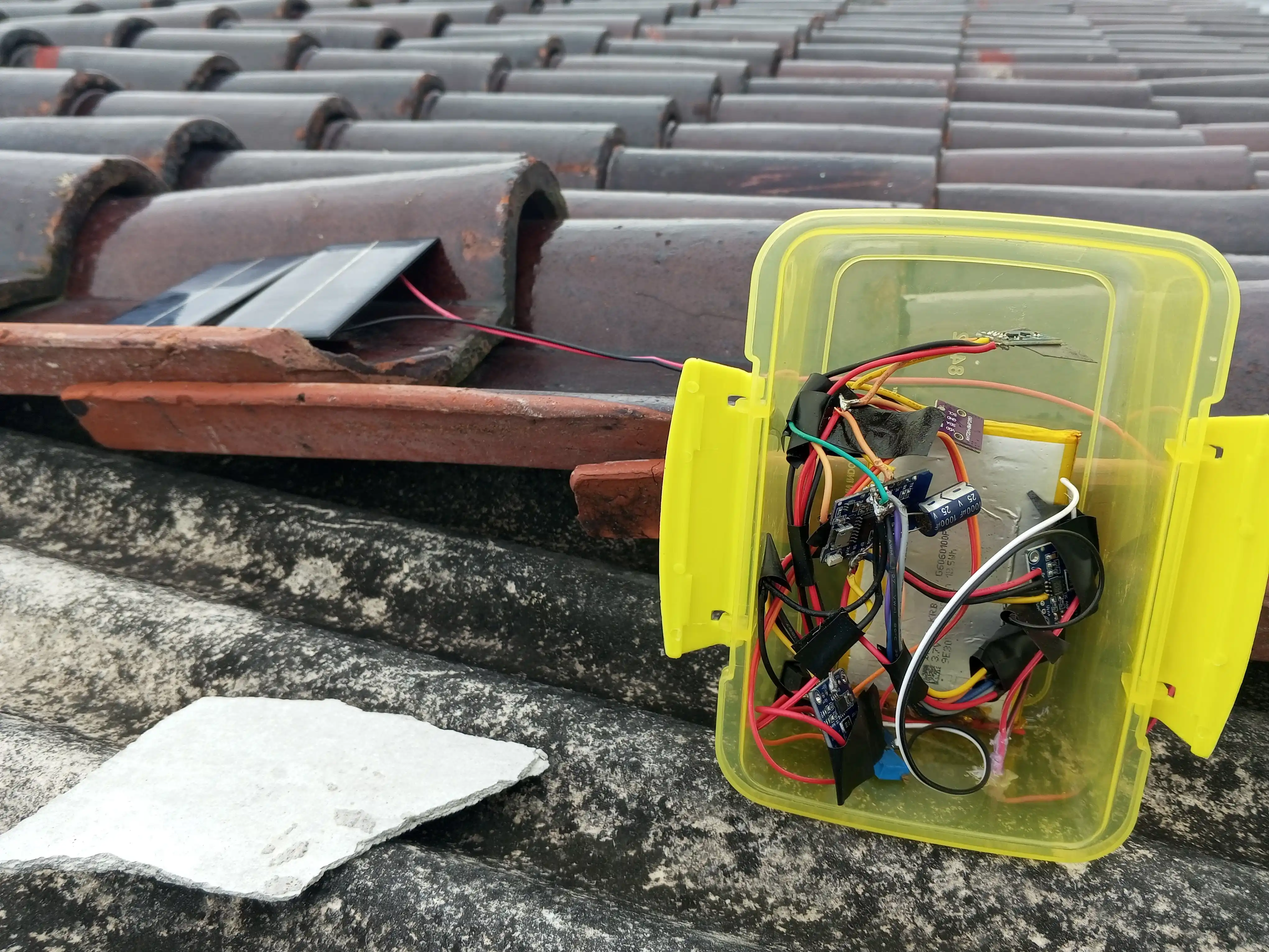 Solar project with the container open